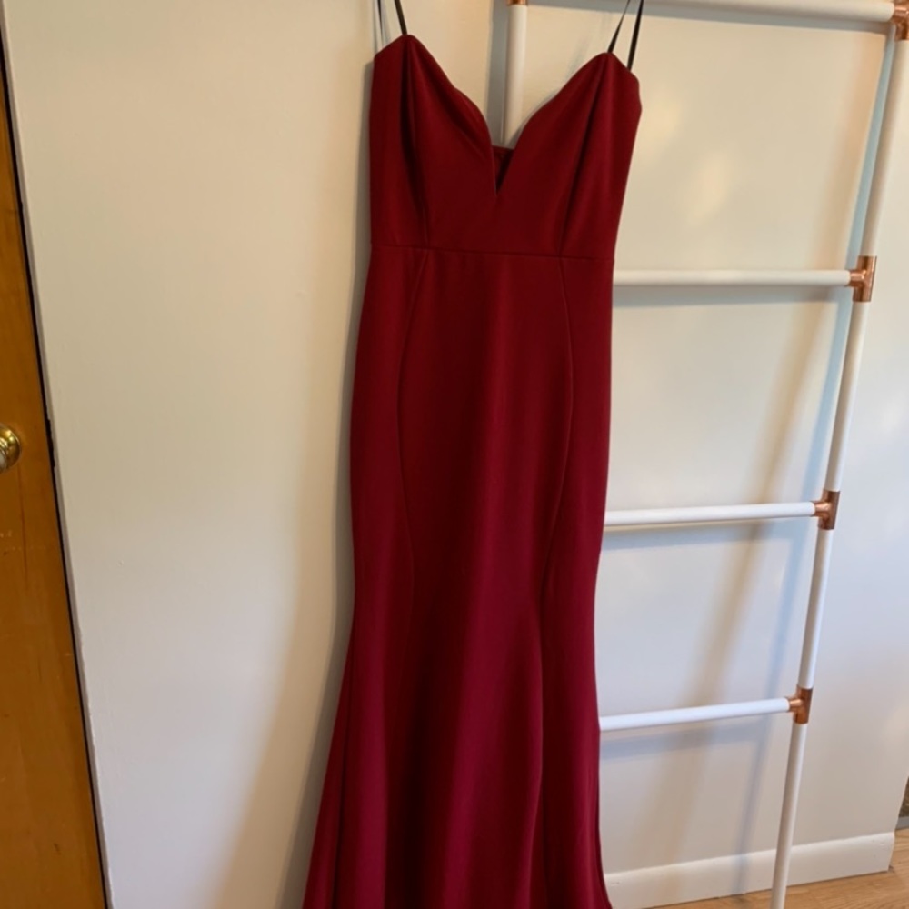 Mermaid styled red dress NWT